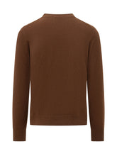 KNIT DE MONSIEUR - Maglia Girocollo con Bordi a Coste - Marrone - LIDIASHOPPING® - Official Website