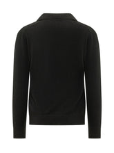 KNIT DE MONSIEUR - Maglia Polo con Collo Aperto - Nero - LIDIASHOPPING® - Official Website