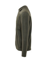 KNIT DE MONSIEUR - Camicia in Maglia Fine con Colletto - Verde - LIDIASHOPPING® - Official Website