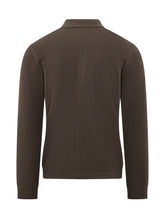 KNIT DE MONSIEUR - Camicia in Maglia con Collo Classico - Marrone - LIDIASHOPPING® - Official Website