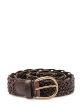 DRAGON DIFFUSION - London Woven Belt - Brown - LIDIASHOPPING® - Official Website