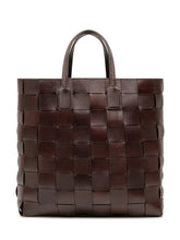 DRAGON DIFFUSION - Borsa Pino Intrecciata - Marrone - LIDIASHOPPING® - Official Website
