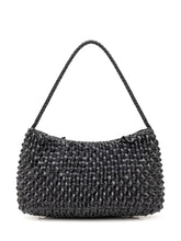 DRAGON DIFFUSION - Borsa Basil Shoulder Tote Intrecciata - Blu - LIDIASHOPPING® - Official Website