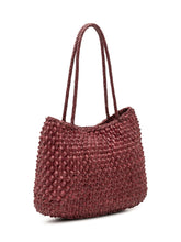 DRAGON DIFFUSION - Borsa S.Croce Cactus Basket Intrecciata - Rosso - LIDIASHOPPING® - Official Website