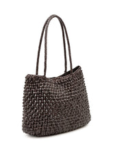 DRAGON DIFFUSION - Borsa S.Croce Cactus Basket Intrecciata - Marrone - LIDIASHOPPING® - Official Website