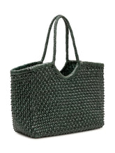 DRAGON DIFFUSION - Borsa Nanutcket Basket Intrecciata - Verde - LIDIASHOPPING® - Official Website