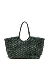 DRAGON DIFFUSION - Borsa Nanutcket Basket Intrecciata - Verde - LIDIASHOPPING® - Official Website