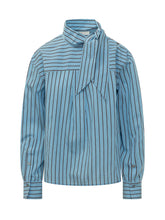 TELA - Camicia Zafrina a Righe con Fiocco - Blu - LIDIASHOPPING® - Official Website