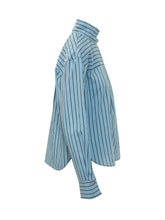 TELA - Camicia Zafrina a Righe con Fiocco - Blu - LIDIASHOPPING® - Official Website