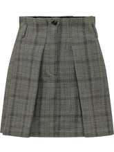 TELA - Gaby Checked Pleated Skirt - Grey - LIDIASHOPPING® - Official Website