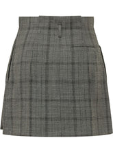 TELA - Gaby Checked Pleated Skirt - Grey - LIDIASHOPPING® - Official Website