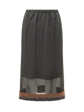 TELA - Gonna Ophelia Midi con Bordo Sfrangiato -  - LIDIASHOPPING® - Official Website