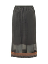 TELA - Gonna Ophelia Midi con Bordo Sfrangiato -  - LIDIASHOPPING® - Official Website