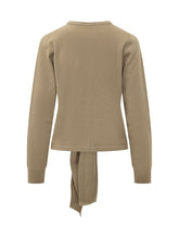 TELA - Maglia Finley Girocollo con Nodo Frontale - Beige - LIDIASHOPPING® - Official Website