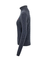 POLO RALPH LAUREN - Pullover a Trecce con Collo Alto - Blu - LIDIASHOPPING® - Official Website