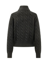 POLO RALPH LAUREN - Pullover a Trecce con Girocollo - Nero - LIDIASHOPPING® - Official Website