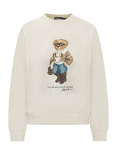 POLO RALPH LAUREN - Felpa Girocollo con Orso Ricamato - Bianco - LIDIASHOPPING® - Official Website