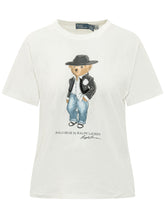 POLO RALPH LAUREN - T-shirt with Bear Print - White - LIDIASHOPPING® - Official Website