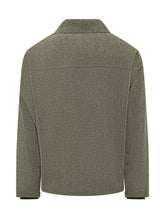 ADHOCONCEPT - Short Tweed Jacket with Metal Clasps - Green - LIDIASHOPPING® - Official Website