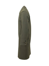 ADHOCONCEPT - Single-Breasted Coat with Buttons - Green - LIDIASHOPPING® - Official Website