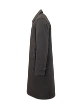 ADHOCONCEPT - Single-Breasted Coat with Buttons - Blue - LIDIASHOPPING® - Official Website