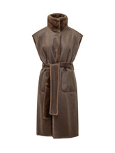 STAND STUDIO - Gilet Oaklynn con Cintura - Marrone - LIDIASHOPPING® - Official Website