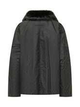 STAND STUDIO - Thilda jacket featuring a regular silhouette and a wide collar with a soft, voluminous texture. Detailed with a central two way zip fastening, long sleeves, vertical chest pockets and lower flap pocke - Black - LIDIASHOPPING® - Official Website
