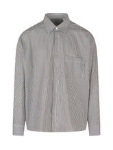 MARSEM - Camicia Cropped a Righe con Taschino - Nero - LIDIASHOPPING® - Official Website