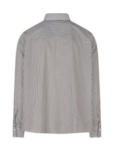 MARSEM - Camicia Cropped a Righe con Taschino - Nero - LIDIASHOPPING® - Official Website