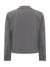 MARSEM - Blazer Spencer Cropped Doppiopetto - Grigio - LIDIASHOPPING® - Official Website
