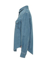 DONDUP - Camicia con Tasche Applicate - Blu - LIDIASHOPPING® - Official Website