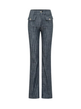 DONDUP - Pantaloni a Righe con Tasche - Blu - LIDIASHOPPING® - Official Website