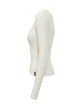 DONDUP - Maglia Girocollo con Bottoni - Bianco - LIDIASHOPPING® - Official Website