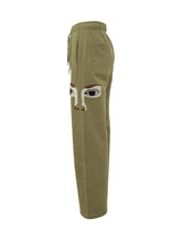 KIDSUPER - Pantaloni in Felpa con Applicazione Occhio - Verde - LIDIASHOPPING® - Official Website