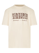 KIDSUPER - T-shirt con Maxi Stampa Lettering - Giallo - LIDIASHOPPING® - Official Website